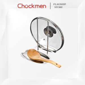 Giá Để Nắp Muôi CHOCKMEN Inox Dày Dặn Giá Gác Đũa Nắp Nồi Giá Để Muỗng Muôi Canh Nhà Bếp