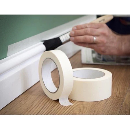 Băng dính giấy 2cm-5cm, băng keo giấy đánh dấu, viết chữ, che sơn tiện dụng