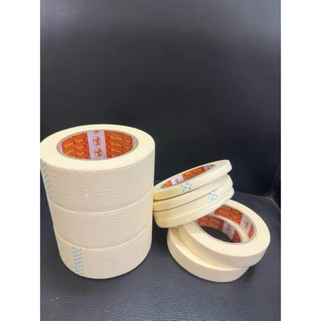 Băng dính giấy 2cm-5cm, băng keo giấy đánh dấu, viết chữ, che sơn tiện dụng