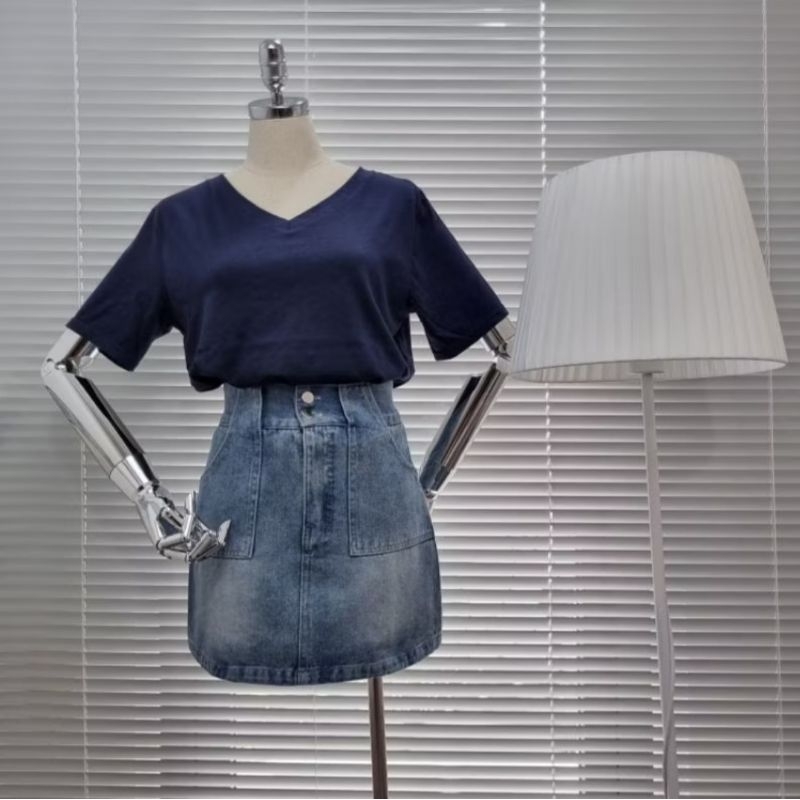 Navy - cotton xước