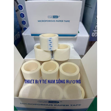 ❤ Băng keo dính giấy y tế BĂNG DÍNH GIẤY Y TẾ 1.25cmx 5m, 5cmx5m BĂNG KEO GIẤY DÁN Y TẾ CHO DA NHẠY CẢM GREETMED TRUEMED