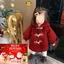 Khoác Dạ tông đỏ Đô lót bông Noel , Tết 2025 hợp mãi đỉnh cho bé gái cover Hàn hàng chất đẹp bé từ 9-15kg