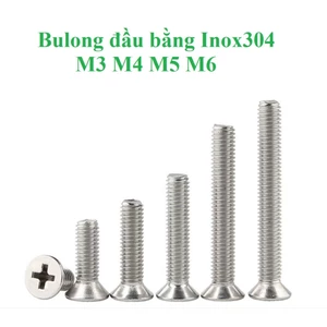 50 cái M3 M4 M5 M6 Vít pake đầu bằng thân bulong,bulong đầu bằng inox304 M3-M6