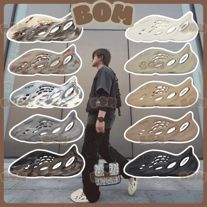 Giày sneaker Yeezy Foam Runner RNR [ BomSneaker ] Best Quality Giày thể thao Lỗ - Siêu nhẹ - Giày Nguyên khối : YZF01