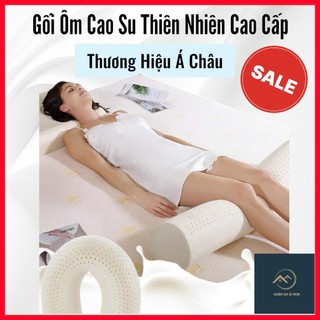 ☪️THƯƠNG HIỆU Á CHÂU☪️ Gối Cao Su Thiên Nhiên Á Châu Đàn Hồi, Êm Ái, Độ Bền 10N, Gối Nằm, Ôm Đủ Mẫu