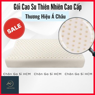 ☪️THƯƠNG HIỆU Á CHÂU☪️ Gối Cao Su Thiên Nhiên Á Châu Đàn Hồi, Êm Ái, Độ Bền 10N, Gối Nằm, Ôm Đủ Mẫu