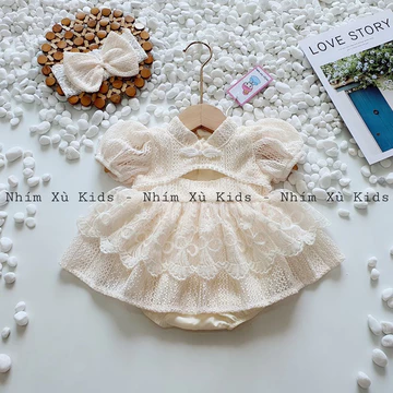 Girls' Lace Newborn Dress KIDS