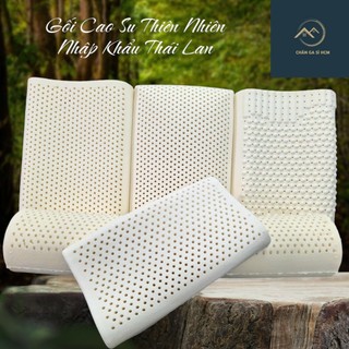 🔰ĐỦ MẪU🔰Gối Cao Su Thiên Nhiên Natural Nhập Khẩu Bền Đẹp, Êm Ái, Đàn Hồi, Chuẩn Y Khoa _Chăn Ga Sỉ
