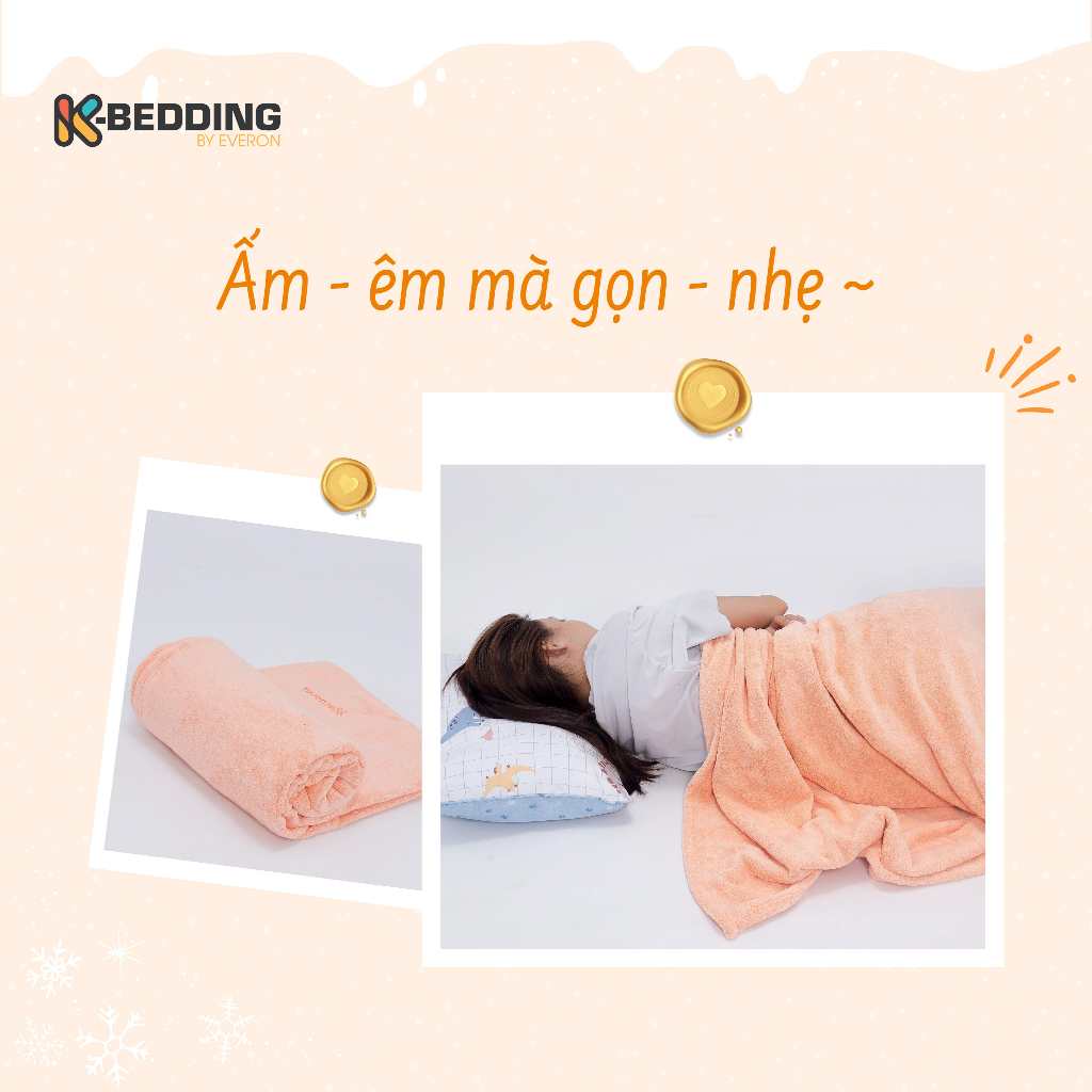 Ảnh Chăn Tuyết Cao Cấp K-Bedding By Everon mềm mịn, giữ nhiệt tốt 2 kích thước thích hợp bốn mùa 4