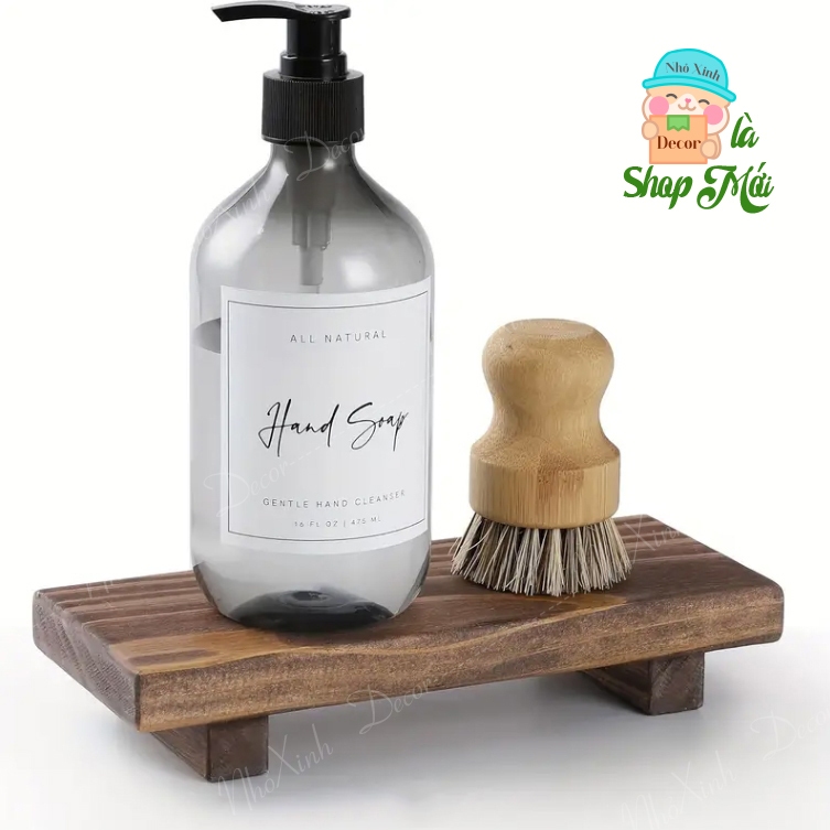 Kệ gỗ để đồ khách sạn, cafe, homestay, spa decor trang trí