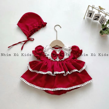 Girls' Red Newborn Dress KIDS