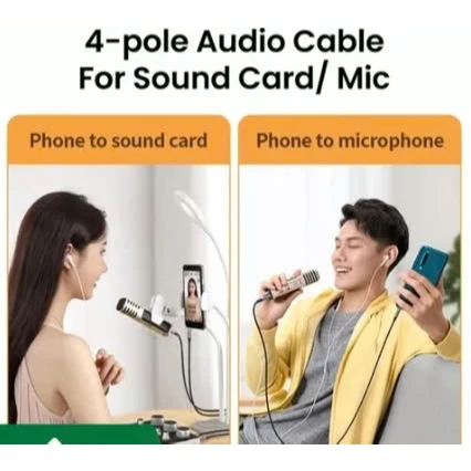 Dây cáp âm thanh 3.5mm UGREEN AV183 20497 20782 20785 10648,kết nối Micro và Audio