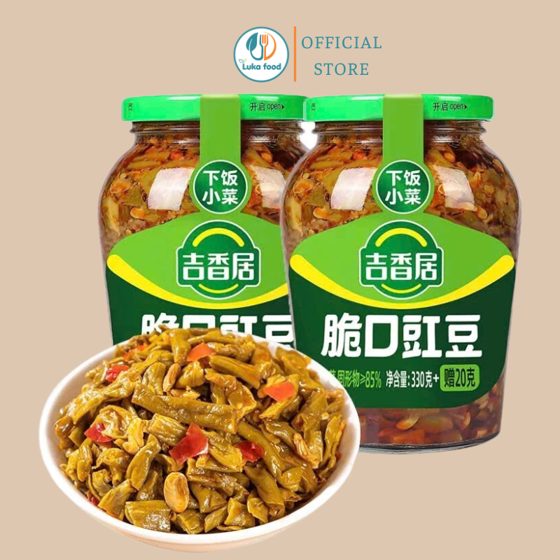 Đậu Đũa Giòn Cay Ji Xiang Ju 330g - Vị Chua Cay Giòn Rụm, Hàng Nội Đại Chuẩn Vị Tứ Xuyên, Ăn Kèm Cơm/Mì Luka Food