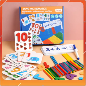 Đồ Chơi Montessori, Đồ Chơi Toán Học, Que Tính Tư Duy Logic, Rèn IQ Cho Bé Từ 3 Đến 7 Tuổi