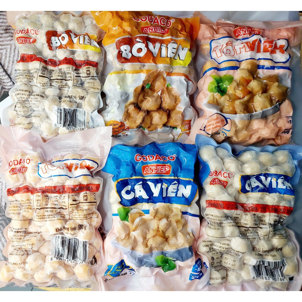 500g Cá Viên Trắng, cá viên chiên loại ngon, dai dòn