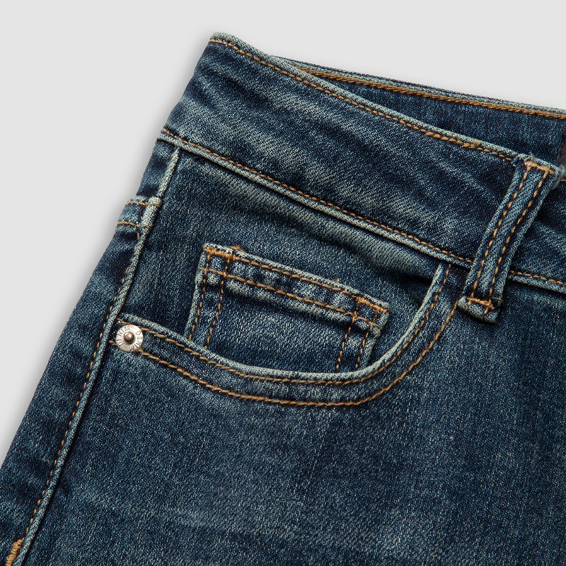 MIDDUA - JN200 Quần ống đứng denim, chất co giãn,độ dài +100cm