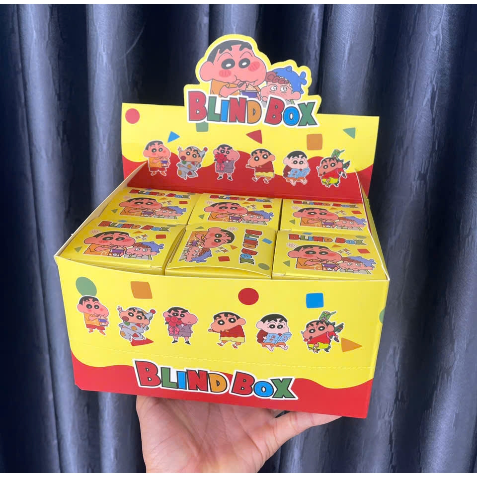 [Full box] Blind box shin cậu bé bút chì sét 4 bé, unbox mô hình shin cậu bé bút chì, đồ chơi mô hình trưng bày