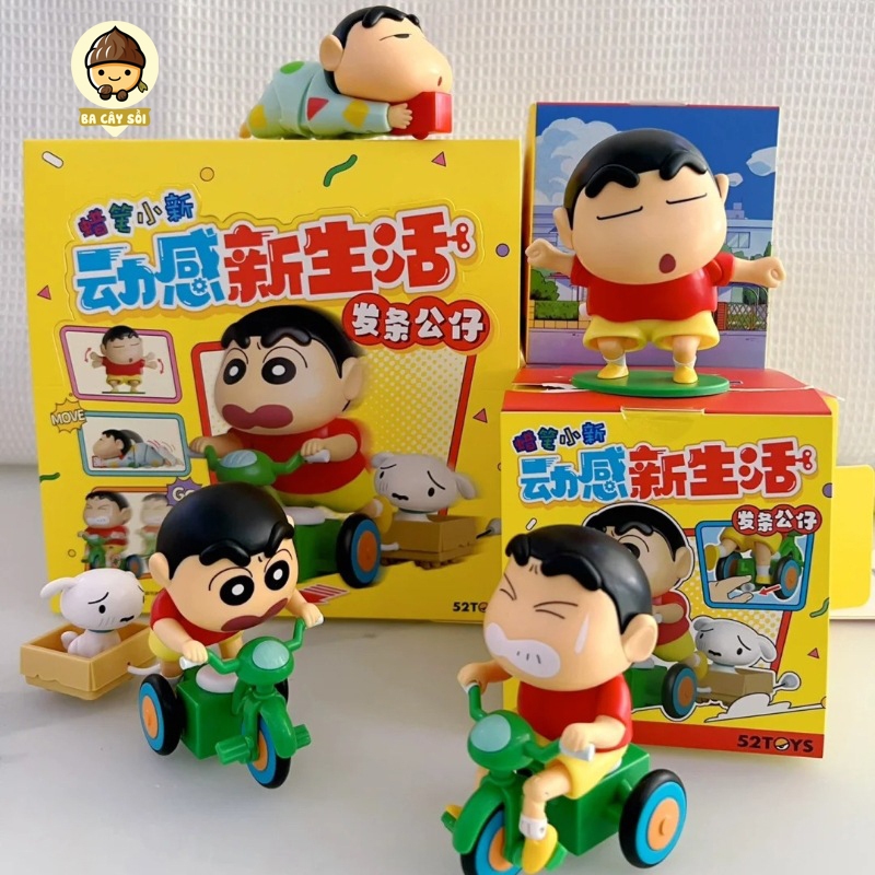 [Full box] Blind box shin cậu bé bút chì sét 4 bé, unbox mô hình shin cậu bé bút chì, đồ chơi mô hình trưng bày