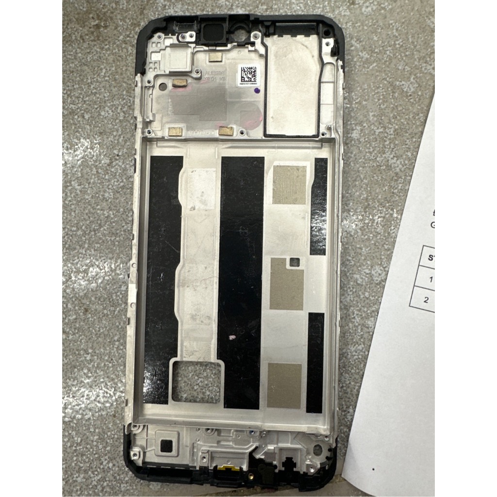 vỏ/lưng/xương vivo y16(ko khay sim)