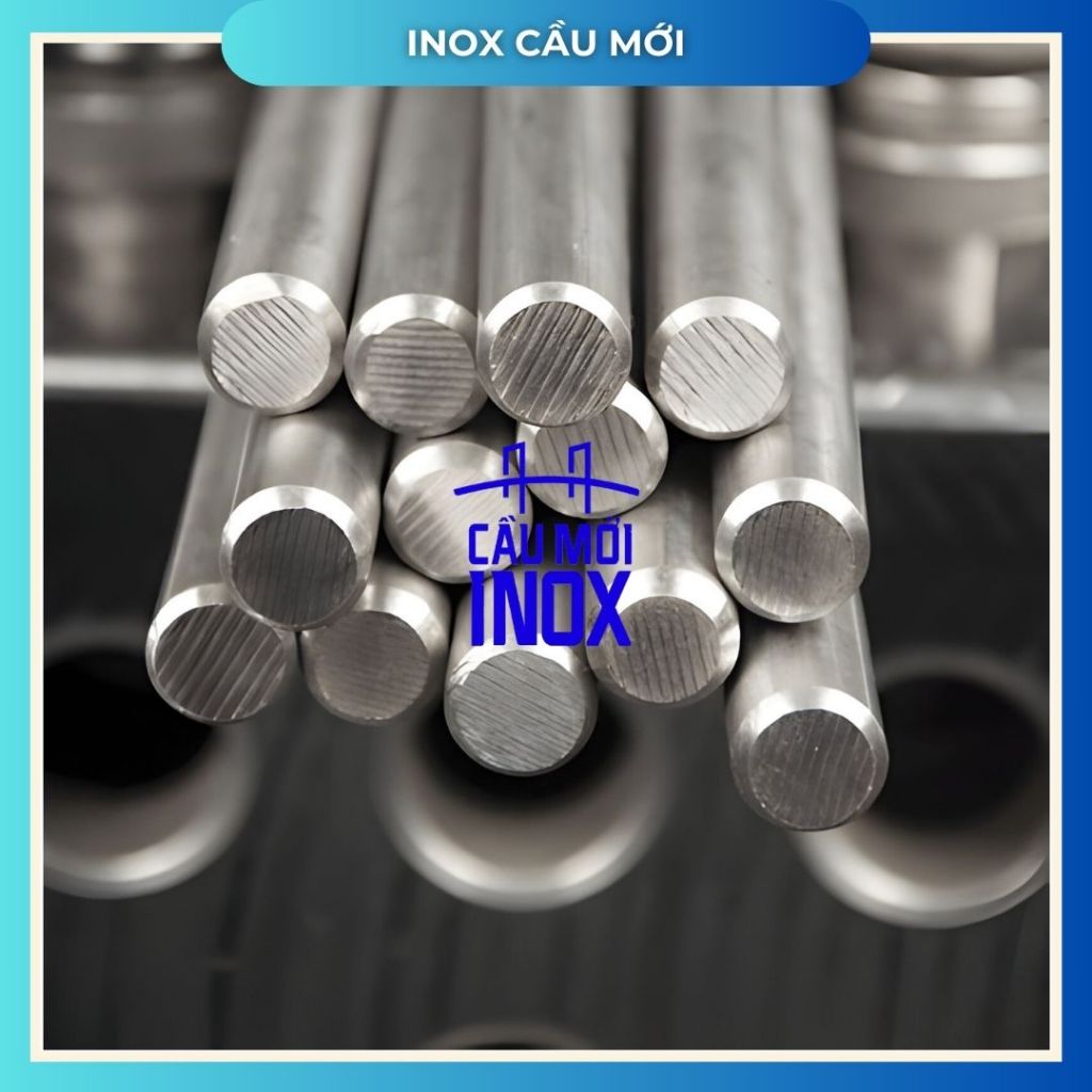 Trục tròn đặc inox 304 phi 4, 5, 6, 8, 10, 12, 14mm, chiều dài 0.5m/1m/1.2 mét, hảng loại 1