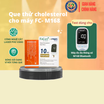 Que thử Mỡ máu Cholesterol dành cho máy đo FaCare 5 trong 1 FC-M168 (TD-4216) - Hộp 10 que