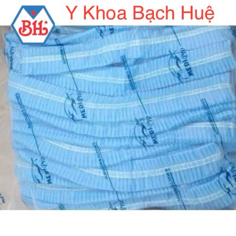 Bịch 100 cái Bao tóc ( nón giấy) tiệt trùng, chưa tiệt trùng  Medipro  sử dụng 1 lần ( bịch 100)