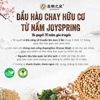 Dầu hào chay hữu cơ từ nấm JoySpring