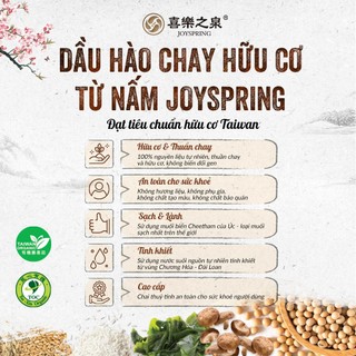 Dầu hào chay hữu cơ từ nấm JoySpring