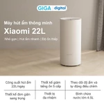 [BẢN QUỐC TẾ]  Máy hút ẩm thông minh Xiaomi 22L BHR8121TH/ 13L BHR8374EU - Độ ồn thấp - Khóa trẻ em - Dung tích 4.5L — ảnh 2