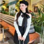 Áo len nữ pha cổ hở vai đính nơ style hàn quốc A2479 Kymie