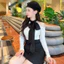 Áo len nữ pha cổ hở vai đính nơ style hàn quốc A2479 Kymie