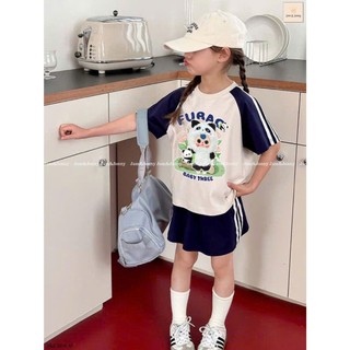 [B&G] Sét baby three chân váy+áo cotton cao cấp cho bé gái từ 2-12 tuổi(13-45kg)