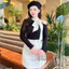 Áo len nữ pha cổ hở vai đính nơ style hàn quốc A2479 Kymie
