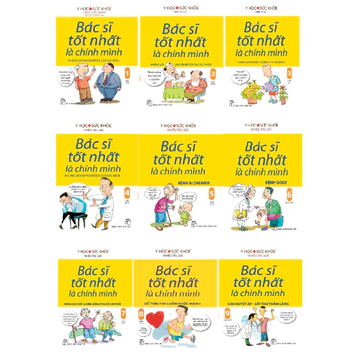 Sách - Bộ sách bác sĩ tốt nhất là chính mình (Tập 1 - Tập 9) (Bệnh: Alzheimer, Gout, Cao huyết áp, Trái tim khỏe mạnh)