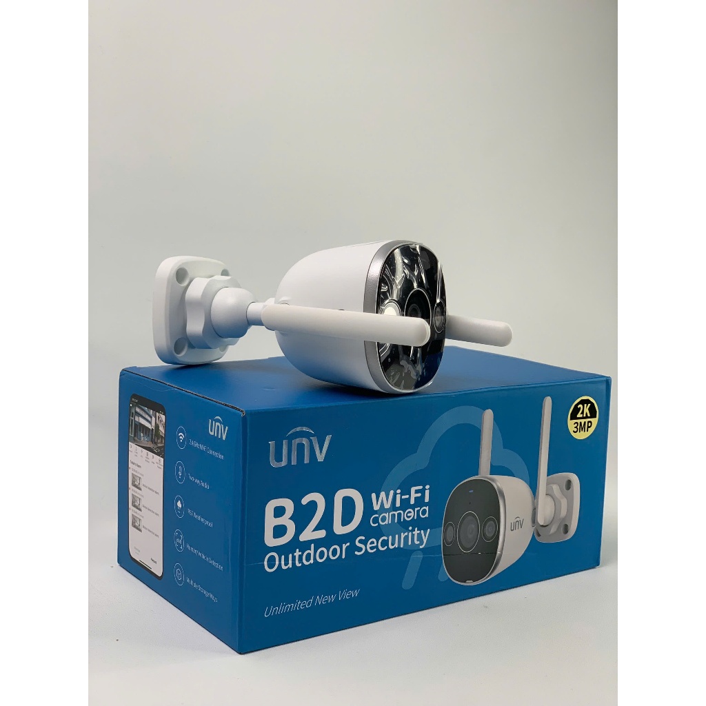 Ảnh Camera wifi quay quét 360 UNIVIEW B2D-M3F3 độ phân giải 3MP còi báo động đàm thoại 2 chiều BH 2 năm 2