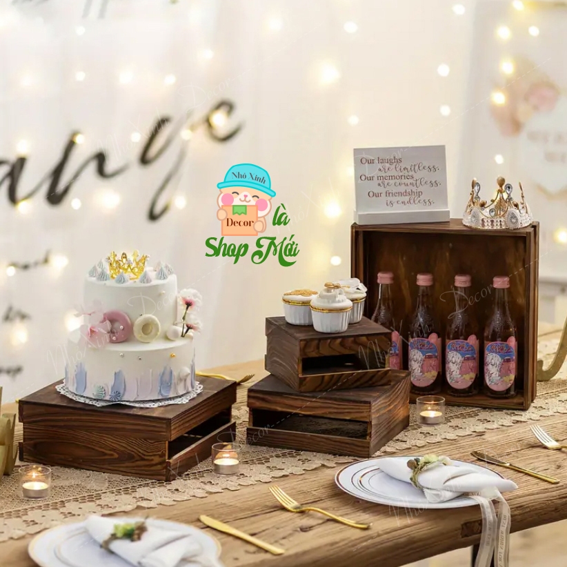 Kệ bánh, kệ tiệc bánh ngọt, buffet kệ tiệc cưới sinh nhật.