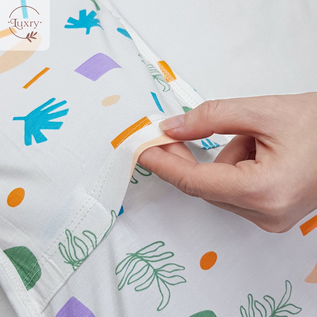 Nhộng Chũn Cho Bé Sơ Sinh Luxry Vải Sợi Tre Cao Cấp, Kháng Khuẩn, giúp Trẻ Ngủ Ngon giấc