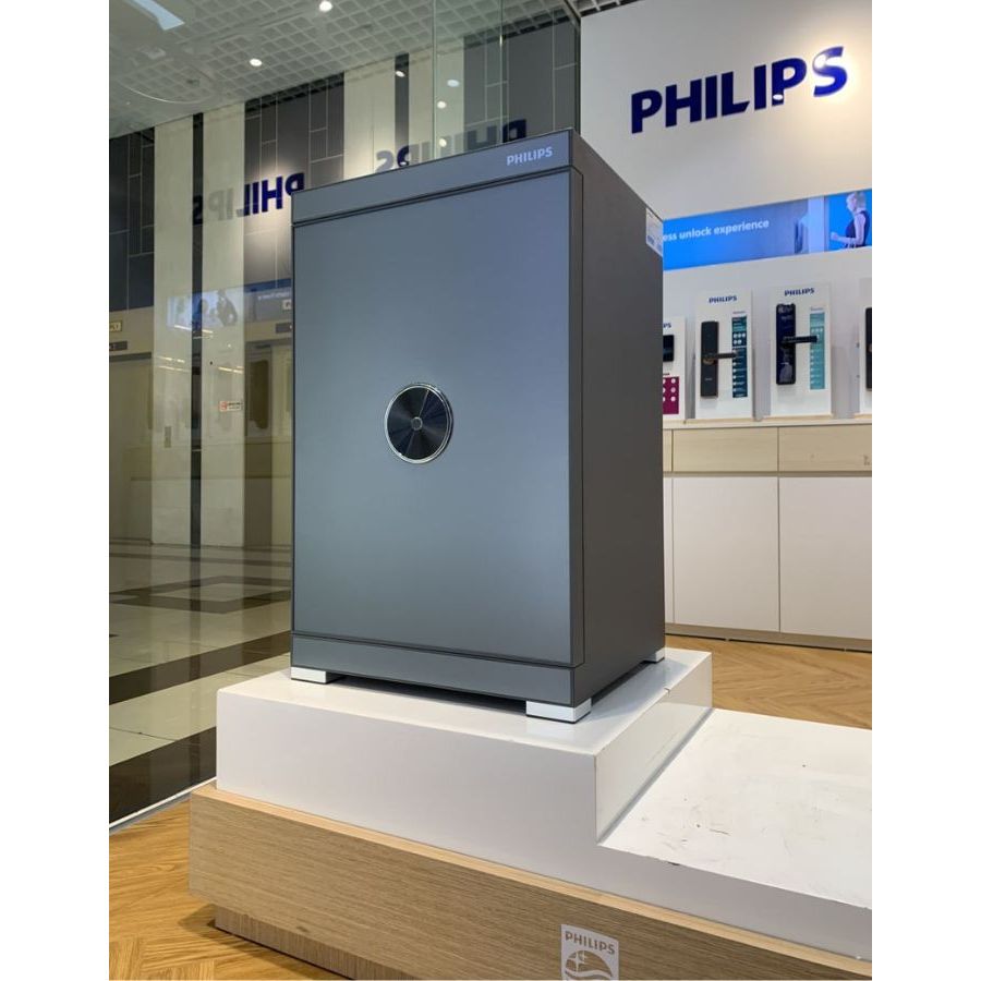 Két sắt Philips cao cấp SBX602 nhập khẩu thông minh đủ kích thước khóa bảo mật vân tay điện tử, kết nối wifi