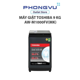 AW-M1000FV(MK) - MMáy Giặt Toshiba 9Kg AW-M1000FV(MK) Cửa Trên Giặt Sạch Mạnh Lồng Giặt Star Crystal Giặt Nhanh BH 12T