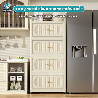 Tủ Nhựa Đựng Quần Áo Trẻ Em Nhiều Tầng, Tủ Gấp Gọn Cỡ Lớn, Khóa Nam Châm, Có Bánh Xe 360, Nhựa PP Cao Cấp Dày Dặn - HC05