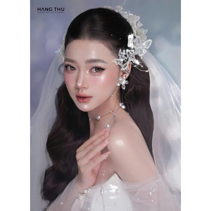 🦢🦢🦢Bờm tóc cô dâu hình bướm handmade xinh MT2511