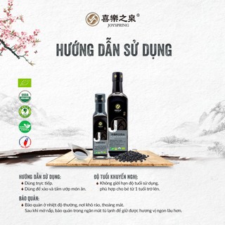 Nước tương đậu đen hữu cơ Joyspring, thương hiệu hàng đầu Đài Loan
