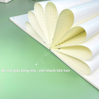 Sổ Lò Xo kép Bonzai bìa nhựa trong suốt B5 120 trang 100GSM nhanh khô .