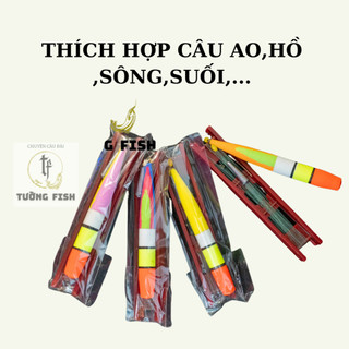 Bộ  cước ,lưỡi, phao, chì cột sẵn bộ dây cước đã buộc sẵn dùng cho câu đơn đài