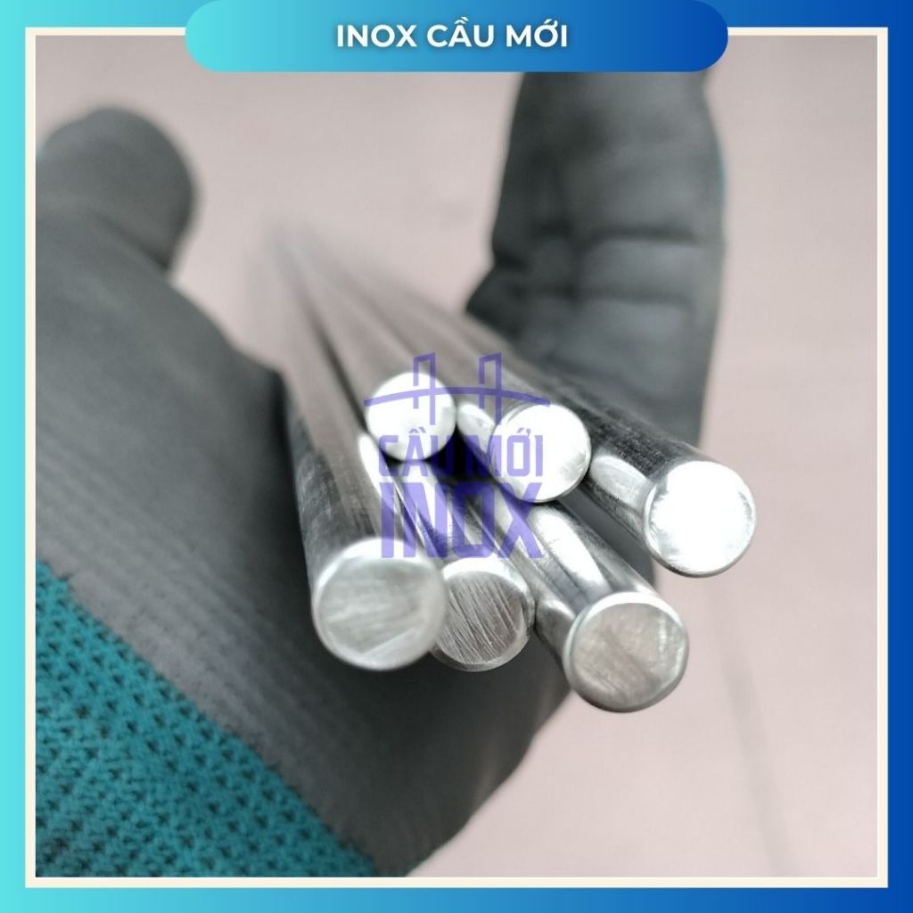 Trục tròn đặc Inox 201 đường kính 4, 5, 6, 8, 10, 12mm (dài 0.5m/1m/1.2m/1.5m)