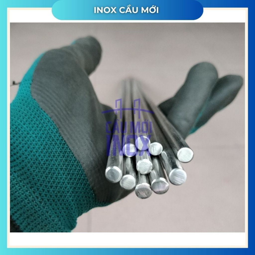 Trục tròn đặc Inox 201 đường kính 4, 5, 6, 8, 10, 12mm (dài 0.5m/1m/1.2m/1.5m)