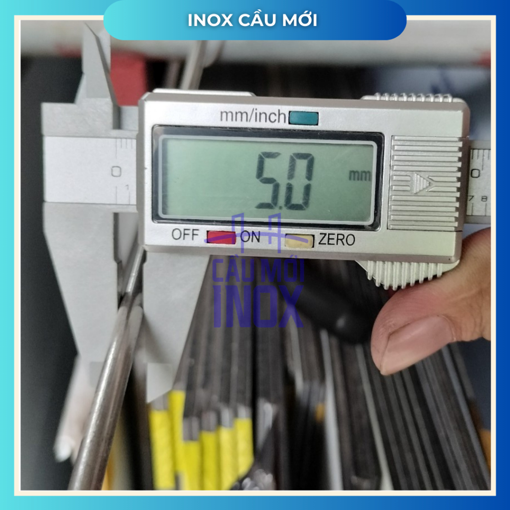 Trục tròn đặc Inox 201 đường kính 4, 5, 6, 8, 10, 12mm (dài 0.5m/1m/1.2m/1.5m)