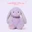 Gấu Bông Thỏ Lông Xù Thêu Tai Theo Yêu Cầu - Quà tặng trẻ em, sinh nhật, người yêu - Gấu Bông Xinh Rosaria