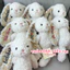 Gấu Bông Thỏ Lông Xù Thêu Tai Theo Yêu Cầu - Quà tặng trẻ em, sinh nhật, người yêu - Gấu Bông Xinh Rosaria