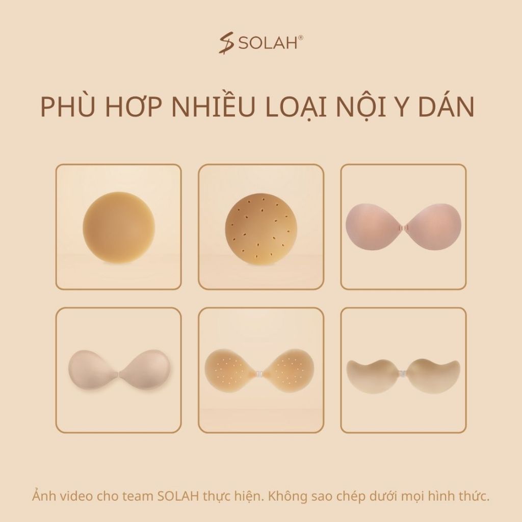 Miếng Dán Nâng Ngực Dán Sườn Dính Vào Bra Nipple SOLAH Trong Suốt Hình Hạt Đậu Áo Lót PK02